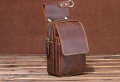 HANDMADE LEATHER MENS WAIST BAG HIP PACK BELT BAG FANNY PACK BUMBAG FOR MEN - iwalletsmen