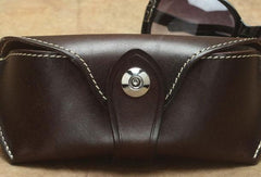 Handmade Mens Leather Glasses Case Glasses Box Glasses Holder For Men - iwalletsmen