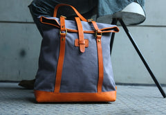 Canvas Leather Mens Backpack Travel Backpacks Laptop Backpack for men - iwalletsmen
