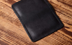 Handmade Leather Mens Cool Wallet Card Slim Wallet Change Coin License Wallet for Men