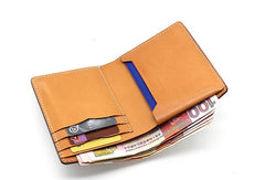 Cool Leather Mens Camouflage Small Wallet Front Pocket Wallet Slim Wallet for Men - iwalletsmen