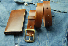 Handmade Vintage Leather Mens Belt Leather Belt for Men - iwalletsmen