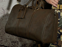 Leather Mens Weekender Bags Travel Bag Duffle Bag Shoulder Bags for Men - iwalletsmen