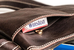 Genuine Leather Mens Cool Messenger Bag iPad Bag Chest Bag Bike Bag Cycling Bag for men