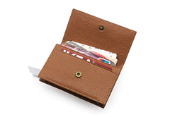 Leather Mens Card Wallet Front Pocket Wallet Small Slim Wallets Change Wallet for Men - iwalletsmen