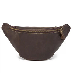 Cool Vintage Brown Mens Leather Fanny Pack Belt Bags Waist Bag For Men - iwalletsmen