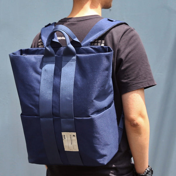 Cool Polyester Fibre Men's Fashion Large Blue Backpack Travel Handbag For Men - iwalletsmen