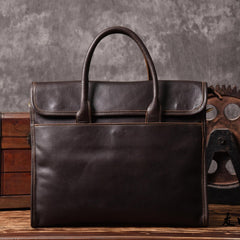 Genuine Leather Mens Cool Messenger Bag Briefcase Work Bag Business Bag for men