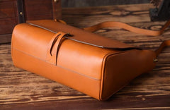 Handmade Leather Mens Cool Shoulder Bag Messenger Bag Chest Bag Bike Bag Cycling Bag for men