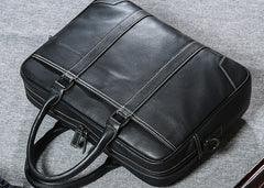 Handmade Leather Mens Cool Messenger Bag Work Bag Business Bag Briefcase Bag for men