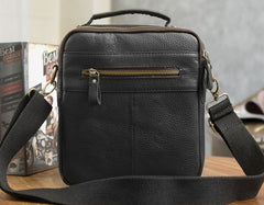 Cool Leather Mens Small Side Bag Messenger Bags Shoulder Bags for Men - iwalletsmen