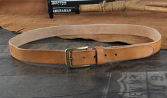 Genuine Leather Punk Rock Biker Trucker Mens Belt Men Black Coffee Belt for Men
