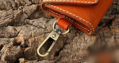 Handmade Leather Mens Cool Key Wallet Car Key Holder Car Key Case for Camel Men - iwalletsmen