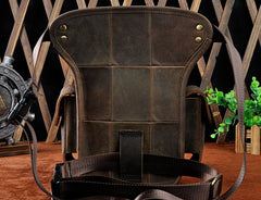 Biker Mens Leather Drop Leg Bag Waist Bag Side Bag Belt Pouch Pack for Men - iwalletsmen
