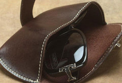 Handmade Mens Leather Glasses Case Glasses Box Glasses Holder For Men - iwalletsmen