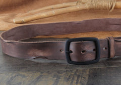 Genuine Leather Punk Rock Biker Trucker Mens Belt Men Black Coffee Belt for Men