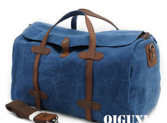 Mens Waxed Canvas Overnight Bag Canvas Weekender Bag Canvas Travel Bag for Men - iwalletsmen