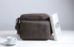 Cool Leather Vintage Mens Messenger Bags Small Shoulder Bags for Men - iwalletsmen