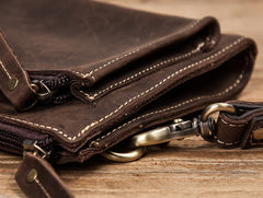 Vintage Leather Mens Zipper Wristlet Wallet Clutch Wallets for Men - iwalletsmen