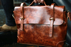Cool Leather Mens Briefcase Messenger Bags Handbag Shoulder Bag for men - iwalletsmen