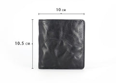 Leather Mens Front Pocket Wallet Small Wallet Slim Wallet Card Wallet for Men - iwalletsmen