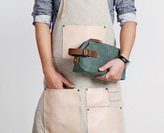 Large Canvas Mens Clutch Bag Zipper Wristlet Bag Phone Purse for Men - iwalletsmen