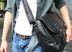 Cool Leather Mens Messenger Bag Briefcase Shoulder Bag for men - iwalletsmen