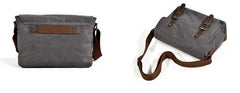 Mens Canvas Side Bag Messenger Bag Camera Courier Bag Shoulder Bag for Men - iwalletsmen