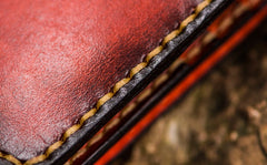 Handmade Leather Men Tooled Cool Leather Wallet Long Phone Wallets for Men