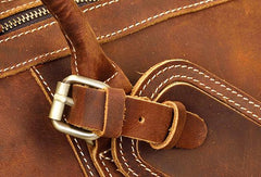 Cool Vintage Leather Mens Duffle Bags Weekender Bags Overnight Bag Travel Bag - iwalletsmen