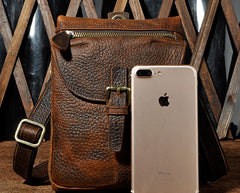 Cool Mens Leather Side Bag Belt Pouch Holster Belt Case Pack Waist Pouch for Men - iwalletsmen