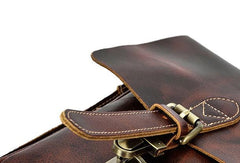 VINTAGE LEATHER MENS Large BRIEFCASEs BUSINESS BRIEFCASE Cool SHOULDER BAG HANDBAGS FOR MEN - iwalletsmen