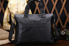 Vintage Leather Mens Briefcase Business Briefcase Cool Work Briefcase For Men - iwalletsmen