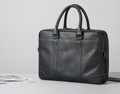 Handmade Leather Mens Cool Messenger Bag Work Bag Business Bag Briefcase Bag for men