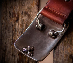 Handmade Genuine Leather Mens Belt Custom Cool Leather Men Black Belt for Men