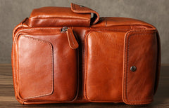 Genuine Leather Mens Cool Chest Bag Sling Bag Crossbody Bag Travel Bag Hiking Bag for men