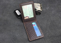 bifold id wallet Leather Bifold Wallet With ID Window Slim Wallet With ID Window Mens Wallet With ID Window
