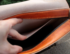 Cool Handmade Leather Mens Briefcase Business Laptop Briefcase for men - iwalletsmen