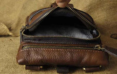 Vintage Leather Belt Pouches for Men Waist Bag BELT BAGs Shoulder Bags For Men - iwalletsmen