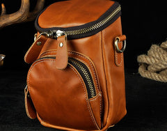 Leather Mens Cell Phone Holster Belt Pouch Mens Side Bag Shoulder Bag for Men - iwalletsmen