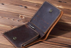 Cool Mens Leather billfold Wallet Leather Small Wallet Bifold Slim Wallets For Men - iwalletsmen