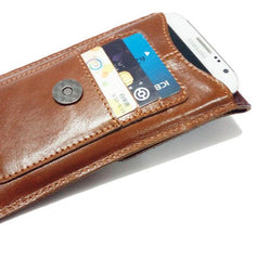 Cool Slim Mens Leather Cell Phone Holsters Belt Pouch Waist Bag for Men - iwalletsmen