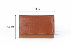 Leather Mens Card Wallet Front Pocket Wallet Small Slim Wallets Change Wallet for Men - iwalletsmen