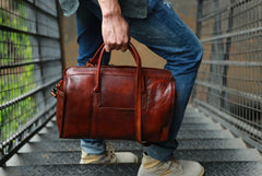 Vintage Leather Cool Mens Handbag Shoulder Bag Travel Bag for men - iwalletsmen