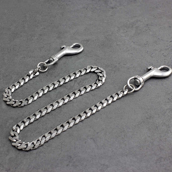 Cool Silver Mens Long Biker Wallet Chain Pants Chain STAINLESS STEEL Jeans Chain Jean Chain For Men - iwalletsmen