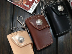 Handmade Leather Mens Cool Key Wallet Car Key Holder KeyChain Wallet for Men