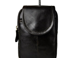 Small Mens Leather Belt Pouch Side Bag Holster Belt Case Waist Pouch for Men - iwalletsmen