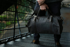 Cool Leather Mens Weekender Bags Travel Bags Shoulder Bag for men - iwalletsmen