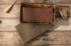 Cool Vintage Slim Mens long Wallet Leather Wallet Bifold Long Wallets for Men - iwalletsmen