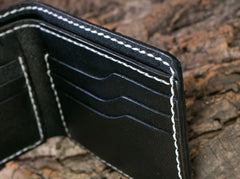 Handmade Leather Boa Skin Mens billfold Wallet Cool Leather Wallet Slim Wallet for Men